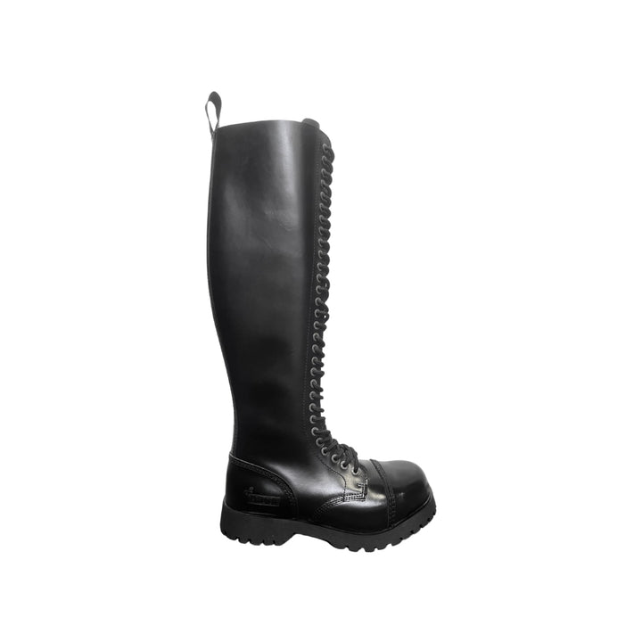 Darksteyn 30 Eye Premium Ranger Boots Black Zip