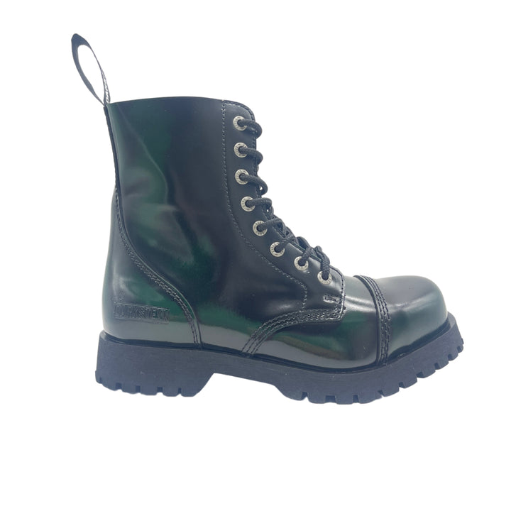 Darksteyn 8 Eye Premium Ranger Boots Green