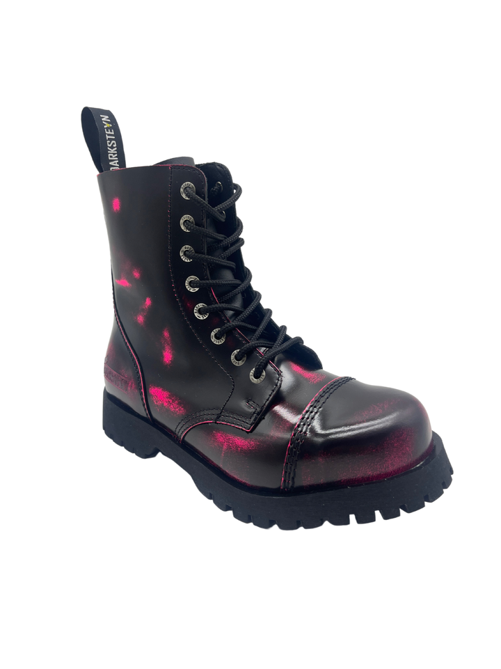 Darksteyn 8 Eye Premium Ranger Boots Pink