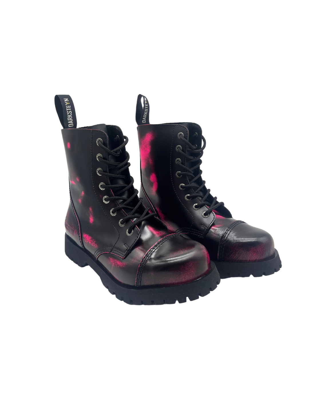 Darksteyn 8 Eye Premium Ranger Boots Pink
