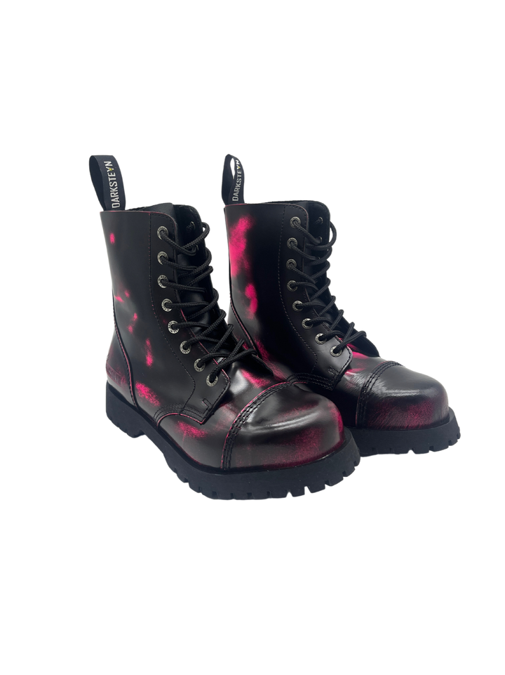 Darksteyn 8 Eye Premium Ranger Boots Pink